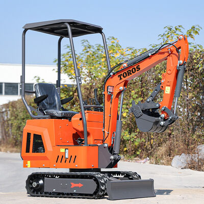 Excavateur mini Toros multifonctionnel de 1 tonne, micro-excavateur avec moteur Koop