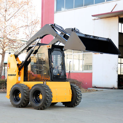 CE 500kg-1200kg Hydraulic Wheel Loader Front End Small Articulating Loader