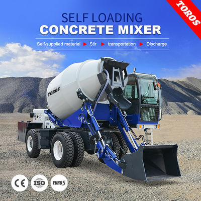 qualité  Mobile Self Loading Concrete Mixer Truck 55KW Automated Operation usine