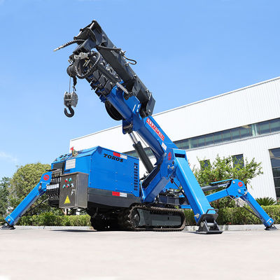 Commercial Blue Small Crawler Spider Crane 8000KG Easy Operation