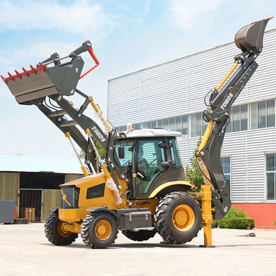 qualité  2500kg Rated Loading Heavy Duty Backhoe Loader Machine For Construction usine