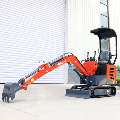 Excavateur mini Toros multifonctionnel de 1 tonne, micro-excavateur avec moteur Koop