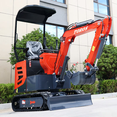 Excavateur mini Toros multifonctionnel de 1 tonne, micro-excavateur avec moteur Koop