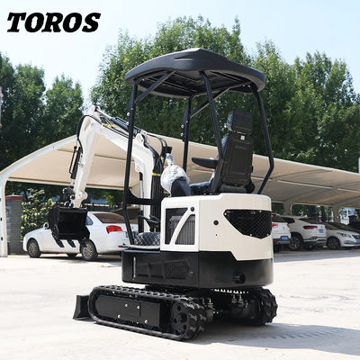 19KW Toros Mini Excavator hydraulique 1,5 tonne Mini Excavator à usage domestique