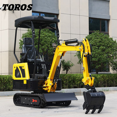 19KW Toros Mini Excavator hydraulique 1,5 tonne Mini Excavator à usage domestique