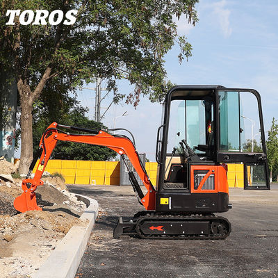 19KW Toros Mini Excavator hydraulique 1,5 tonne Mini Excavator à usage domestique