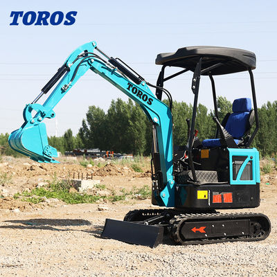 19KW Toros Mini Excavator hydraulique 1,5 tonne Mini Excavator à usage domestique