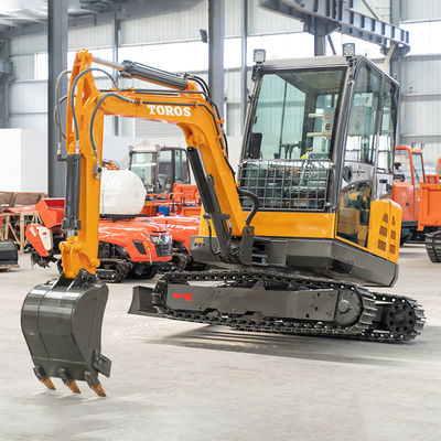 Chantier de construction 3 tonnes Toros mini-excavatrice Petite machine de déplacement de terre