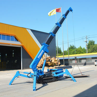 Approbation de l'EPA Petite grue à araignée de 3 tonnes 5 tonnes Grue à rampe