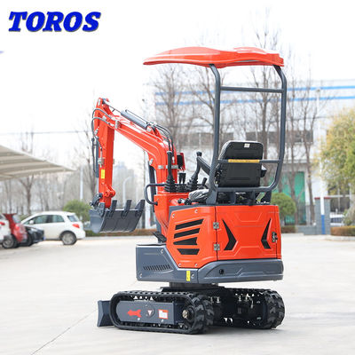 Excavateur hydraulique de 1,2 tonne, petit excavateur à rampe, 20 ch