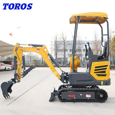 Mini-excavatrice hydraulique personnalisable pour utilisation agricole de 1,2 tonne facile à utiliser