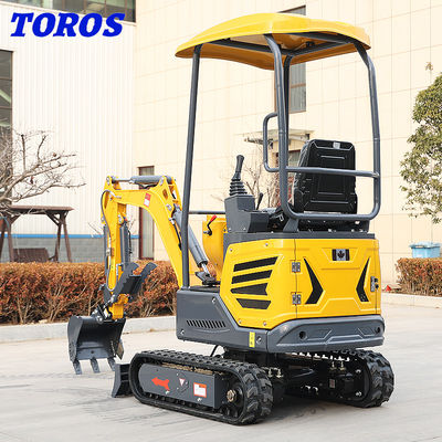 1.2t mini excavateur de jardin petite machine de creusement 370mm dégagement du sol