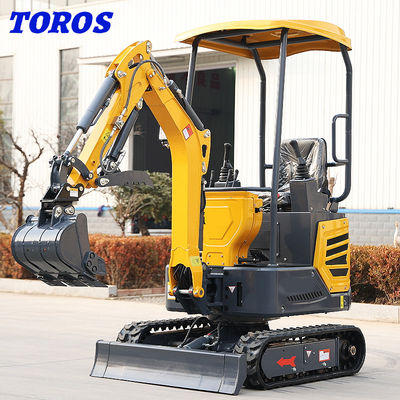 Mini excavatrice 1.2T de chenille de vitesse réglable pour des projets à petite échelle