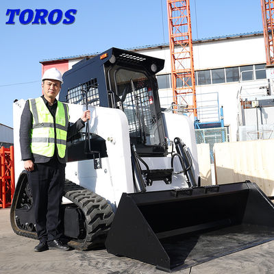 Construction personnalisée 4 roues de guidage Skid Steer 18.2KW Haute efficacité