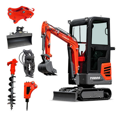 Voie en caoutchouc Mini Excavator Garden Mini Digger 1.2Ton des petits espaces