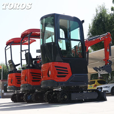 1.2t mini excavateur de jardin petite machine de creusement 370mm dégagement du sol