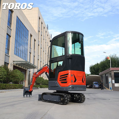 Voie en caoutchouc Mini Excavator Garden Mini Digger 1.2Ton des petits espaces