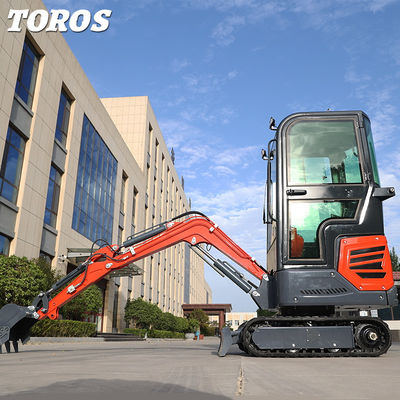 Machine mini-excavatrice polyvalente de 1 tonne Économie d'espace hydraulique