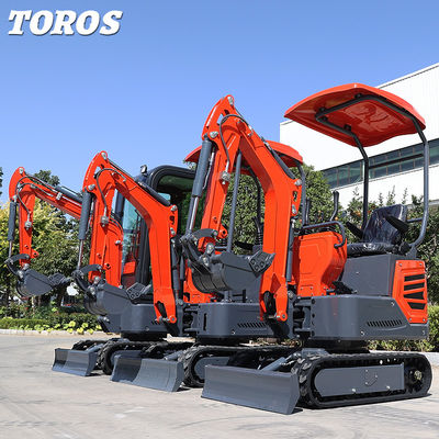 Machine mini-excavatrice polyvalente de 1 tonne Économie d'espace hydraulique