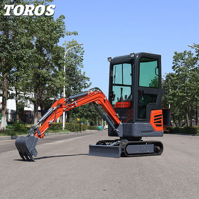 Excavatrice mini diesel haute performance hauteur 2285 mm pour les travaux municipaux