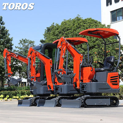 Excavateur miniature de 1,2 tonne à haute performance, petit excavateur à rampe, économe en énergie