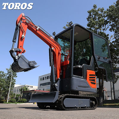 Excavateur mini-crawler de 1,2 T à haut rendement pour l'aménagement paysager et le jardinage
