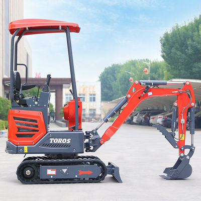 Excavateur miniature de 1,2 tonne à haute performance, petit excavateur à rampe, économe en énergie
