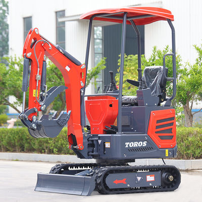 Travaux municipaux Mini-excavatrice de 1 tonne Mini-machine à creuser avec voie de 180 mm