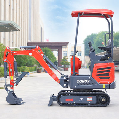 Mini-excavatrice hydraulique économe en énergie avec une largeur de châssis de 930 mm