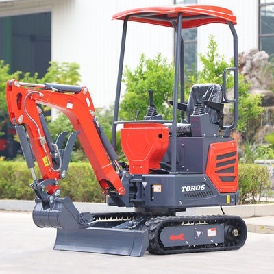 Excavateur hydraulique de 1,2 tonne, petit excavateur à rampe, 20 ch
