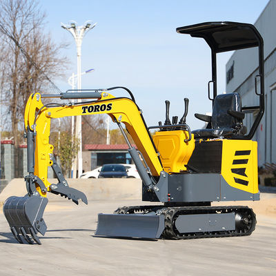 Excavateur mini Toros multifonctionnel de 1 tonne, micro-excavateur avec moteur Koop