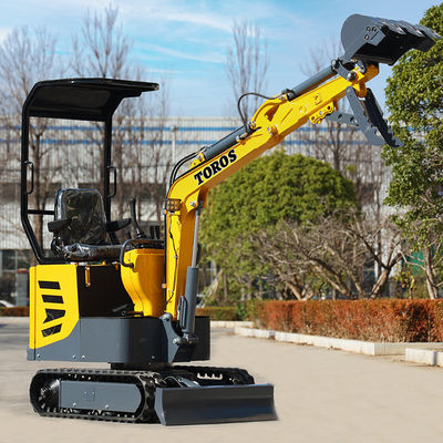 Excavateur mini Toros multifonctionnel de 1 tonne, micro-excavateur avec moteur Koop