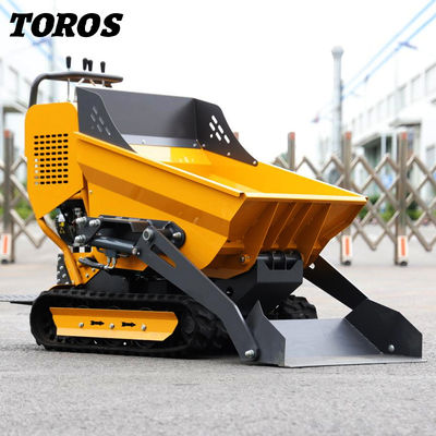 Carrosserie en acier en aluminium Mini-Dumper 500 kg Pour les espaces étroits Haute stabilité
