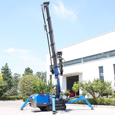 Une petite grue à araignée personnalisable de 3 t, une mini grue à rampe de 16,8 m de portée