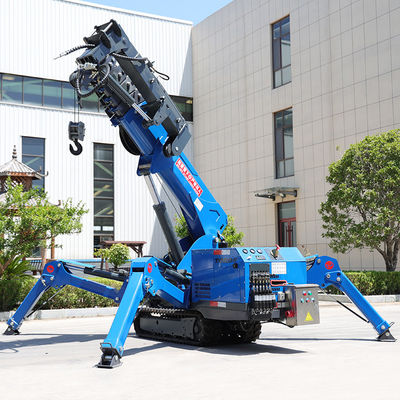 Une petite grue à araignée personnalisable de 3 t, une mini grue à rampe de 16,8 m de portée