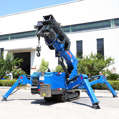 Une petite grue à araignée personnalisable de 3 t, une mini grue à rampe de 16,8 m de portée
