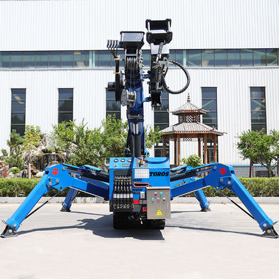 16 m maximum. Opération simple de rendement énergétique de grue d'araignée suivie par taille de levage