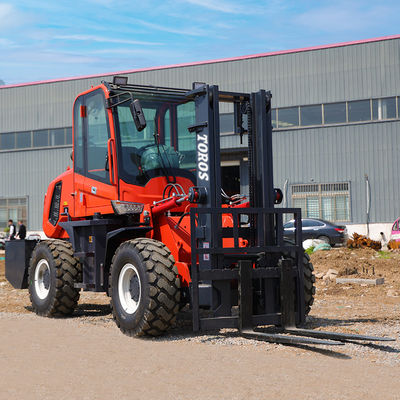 C.E. Diesel 5 tonnes chariot élévateur routier avec une portée avant maximale de 15 pieds