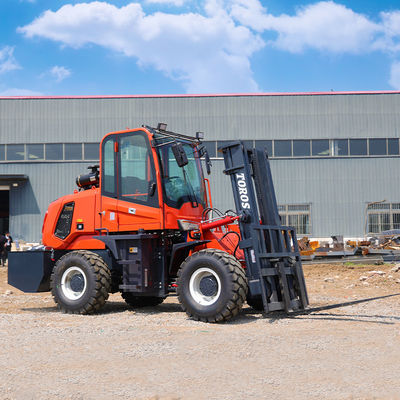 C.E. Diesel 5 tonnes chariot élévateur routier avec une portée avant maximale de 15 pieds