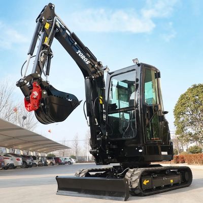 Excavateur hydraulique compact de 3,5 tonnes, fonctionnant avec moteur diesel