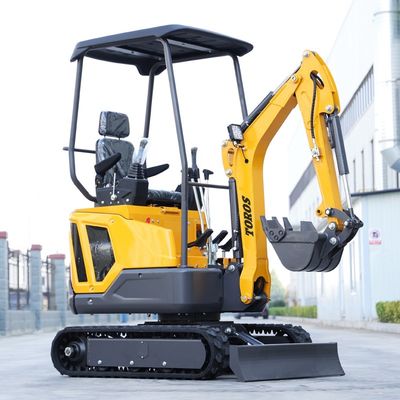 Excavateur mini-crawler fiable 1600 kg Poids de fonctionnement 30° Capacité d'escalade