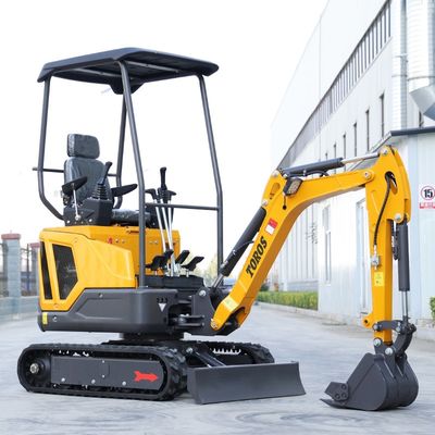 Excavateur mini à piste fiable 920 mm Distance de centre de piste 10 tours par minute Vitesse de virage