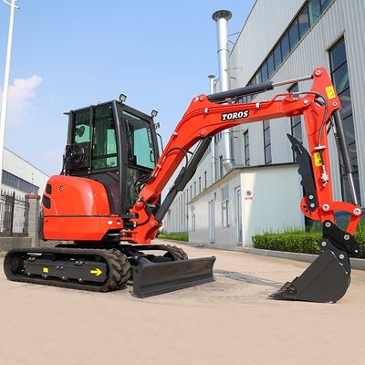 Toros 3,5 tonnes mini excavatrice avec moteur Kubota Micro Digger Mult Functions sacocheuse