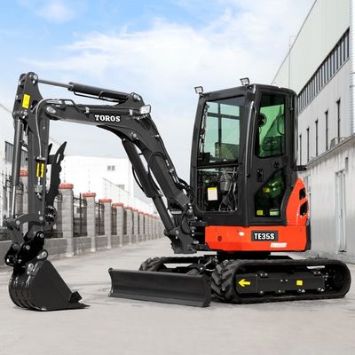 Toros 3,5 tonnes mini excavatrice avec moteur Kubota Micro Digger Mult Functions sacocheuse