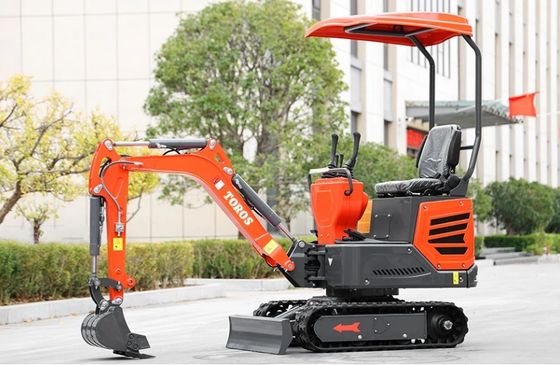Mini-excavatrice avec un poids de fonctionnement de 1200 kg, moteur Kubota