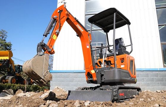 Mini-excavatrice avec un poids de fonctionnement de 1600 kg, moteur Kubota
