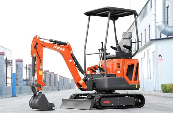 Mini-excavatrice avec un poids de fonctionnement de 1600 kg, moteur Kubota