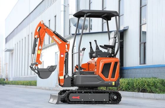 Mini-excavatrice avec un poids de fonctionnement de 1600 kg, moteur Kubota